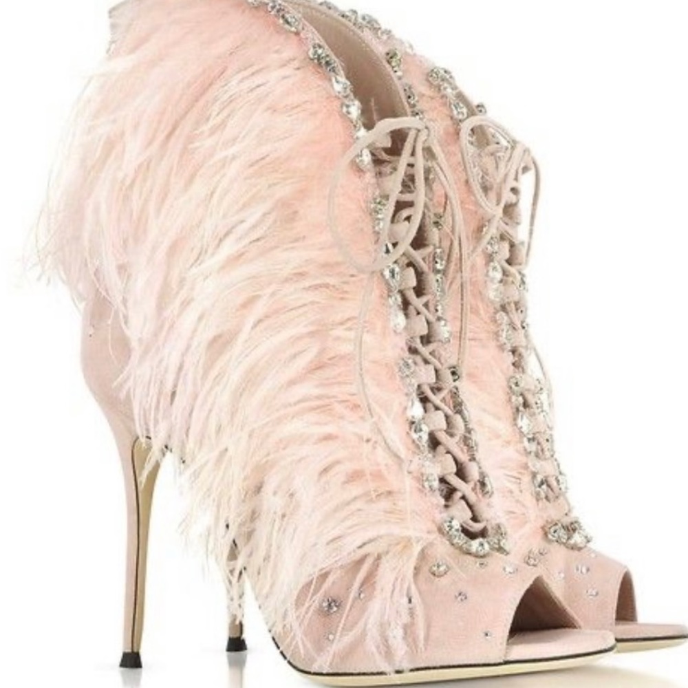 Giuseppe Zanotti feather shoes